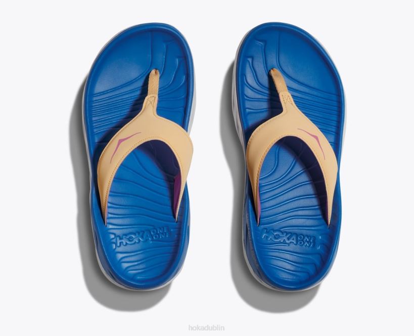 VLP8299 Hoka Women ORA Recovery Flip Impala/Coastal Sky