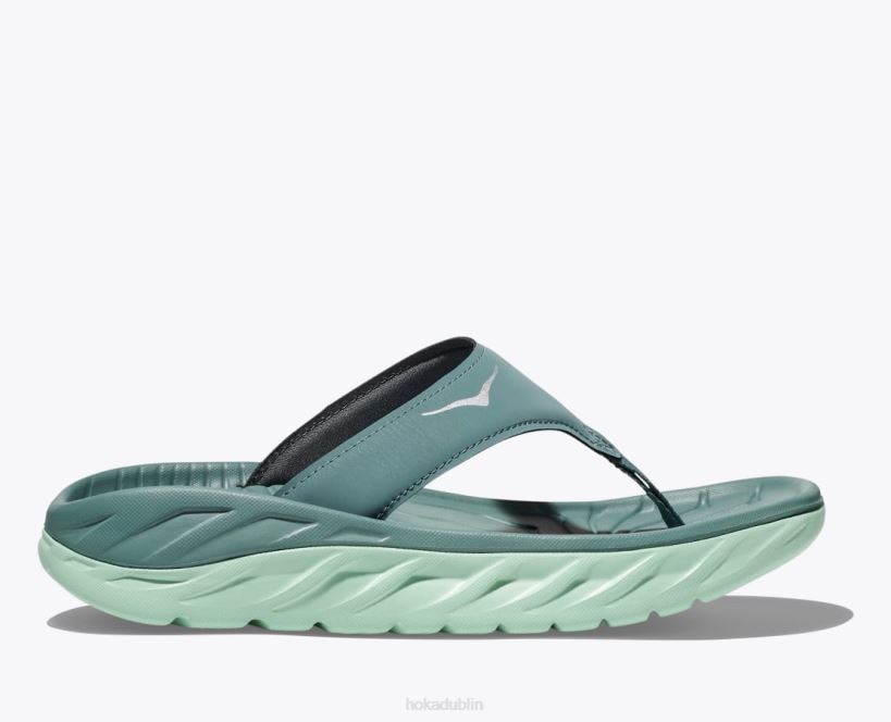 VLP8300 Hoka Women ORA Recovery Flip Trellis/Mist Green