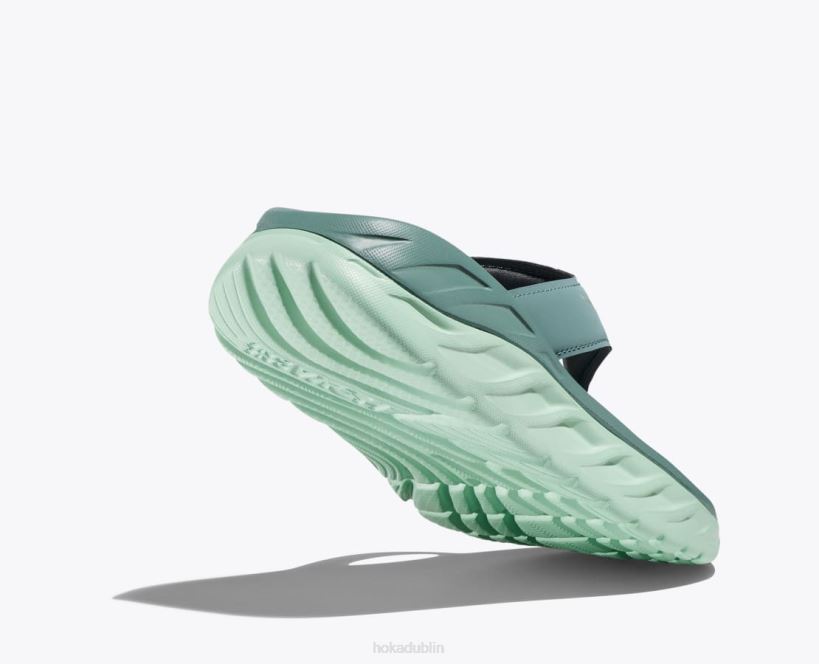 VLP8300 Hoka Women ORA Recovery Flip Trellis/Mist Green