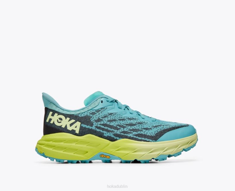 VLP8105 Hoka Women Speedgoat 5 Coastal Shade/Green Glow