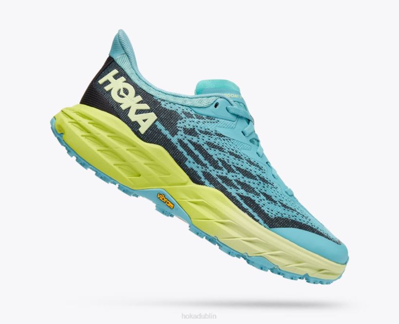 VLP8105 Hoka Women Speedgoat 5 Coastal Shade/Green Glow
