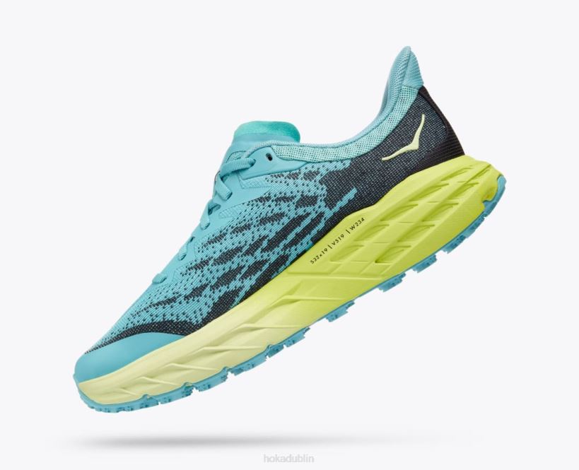 VLP8105 Hoka Women Speedgoat 5 Coastal Shade/Green Glow