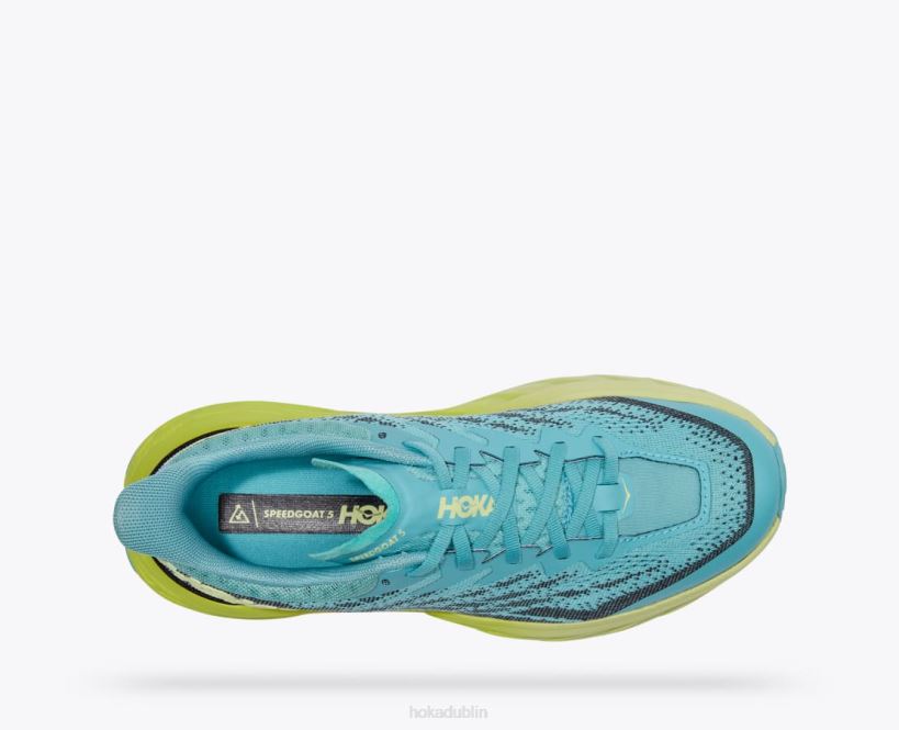 VLP8105 Hoka Women Speedgoat 5 Coastal Shade/Green Glow