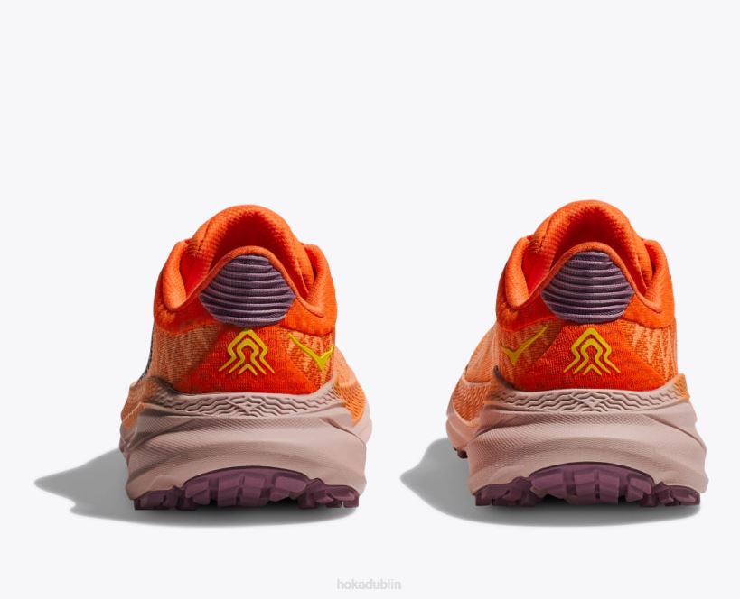 VLP8108 Hoka Women Challenger 7 Mock Orange/Vibrant Orange