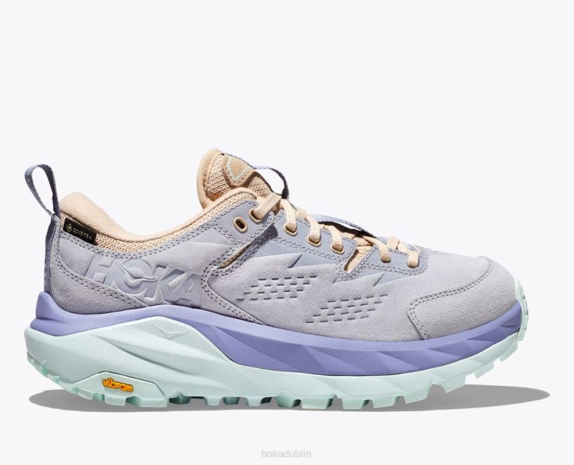 VLP8111 Hoka Women Kaha Low GTX Arctic Ice/Purple Impression