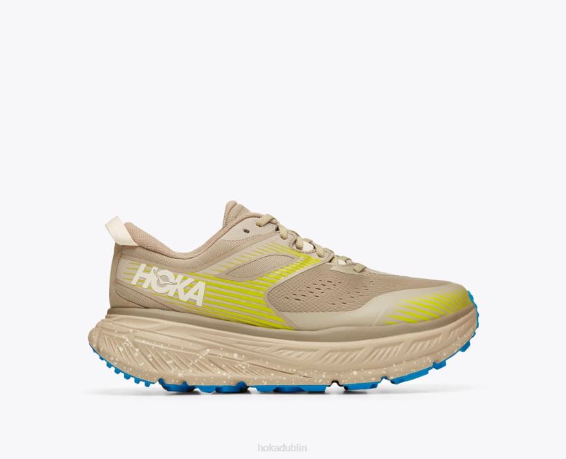 VLP8126 Hoka Women Stinson 6 Dune/Oxford Tan