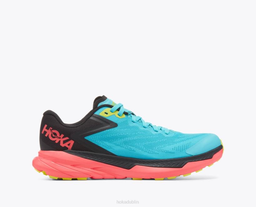 VLP8134 Hoka Women Zinal Scuba Blue/Diva Pink