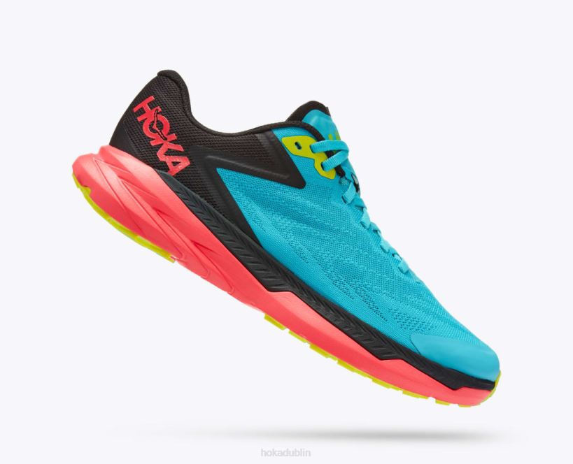 VLP8134 Hoka Women Zinal Scuba Blue/Diva Pink