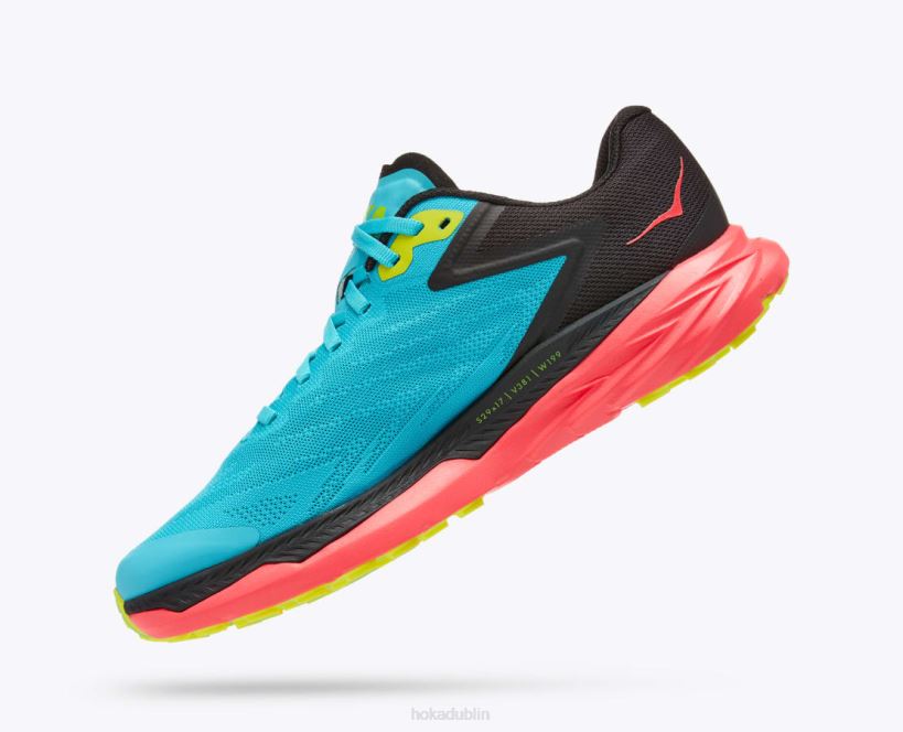 VLP8134 Hoka Women Zinal Scuba Blue/Diva Pink