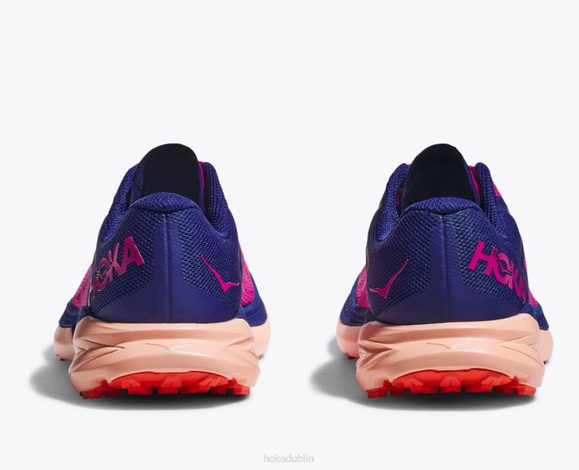 VLP8135 Hoka Women Zinal Festival Fuchsia/Bellwether Blue