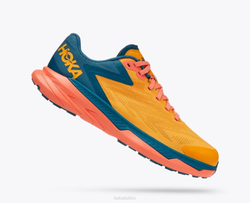 VLP8137 Hoka Women Zinal Radiant Yellow/Camellia