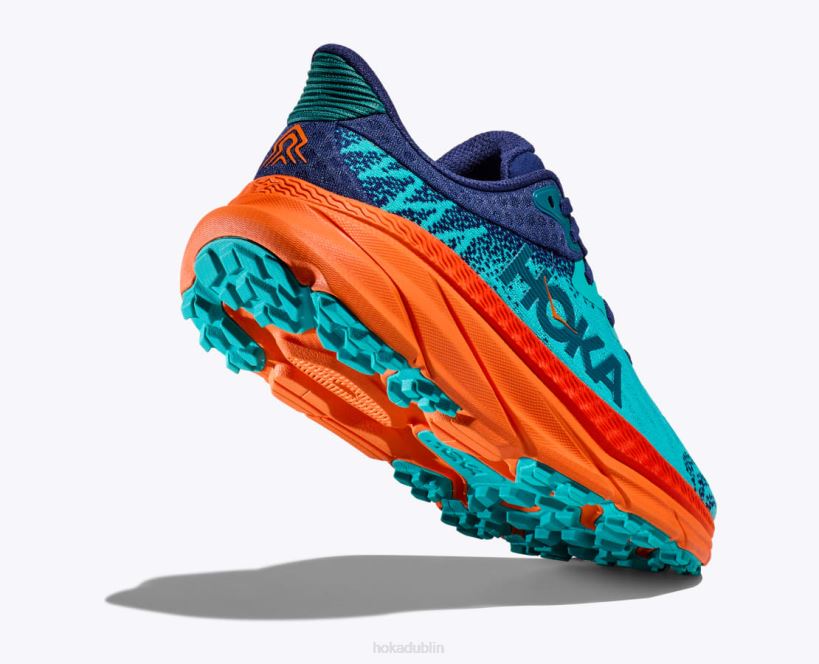 VLP8255 Hoka Women Challenger 7 Ceramic/Vibrant Orange